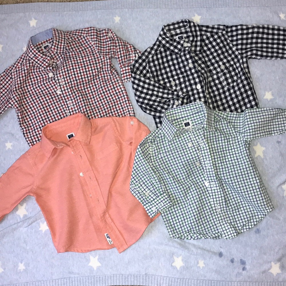 Janie & Jack Button Down Shirt bundle (3-6 mos)